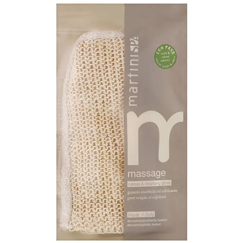Двостороння мочалка-рукавиця Martini Spa Bambu Scented Body Sponge, 1 шт